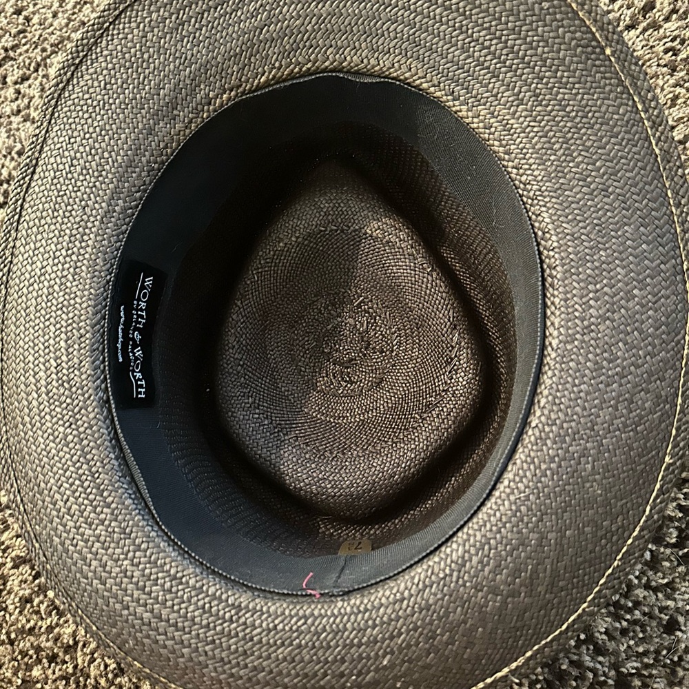 Worth & Worth Black Woven Hat